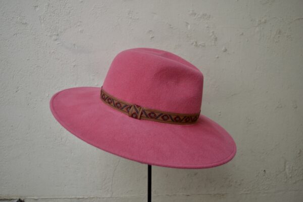 Fedora pink dames hoed