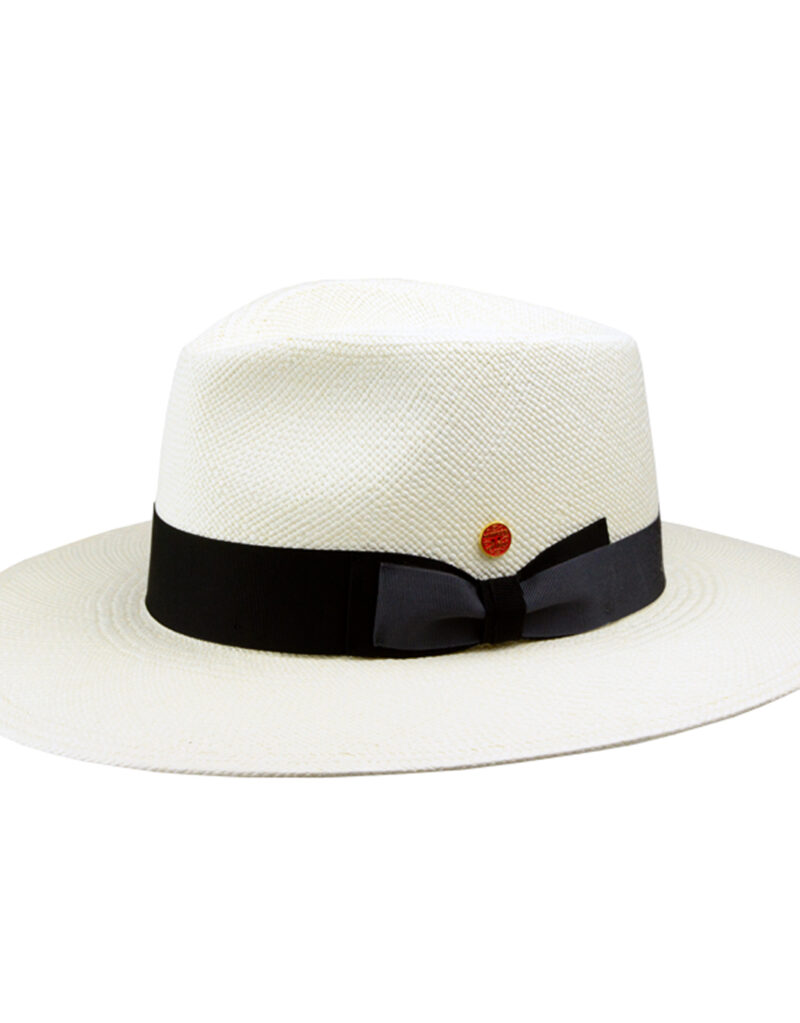 Mayser Nizza - Witte hoed, zwart zilver band